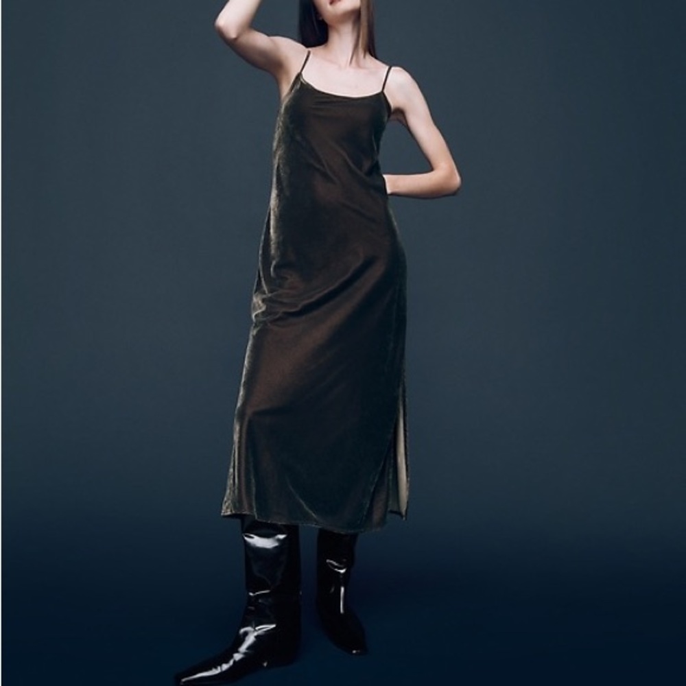 Gap Recycled Velvet Maxi Slip Dress